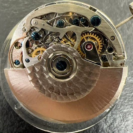 Tianjin Seagull ST1901 automatic mechanical movement showing intricate watch gears and components.