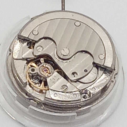 Seagull ST16 mechanical watch movement with big date at 12 and moon phase at 6, China made.