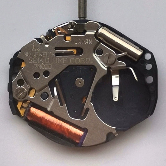 Japan Made Seiko watch stem replacement part, compatible with 7N00D quartz movement, battery not included.