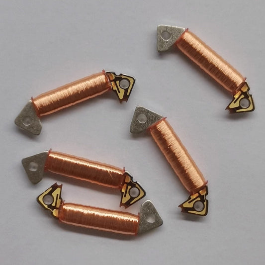 Japanese coil for Seiko 5M5/5M6/5M8 quartz watch movement, precision circuit board part.