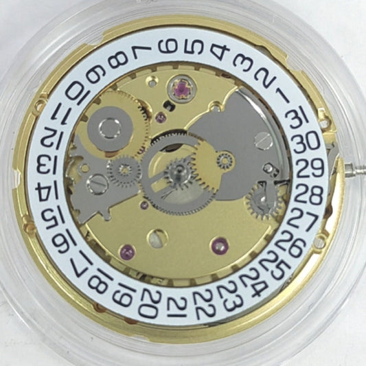 Swiss Made Golden ETA PT5000 mechanical watch movement, precision replacement for Seagull 2824 ETA2824-2 models.