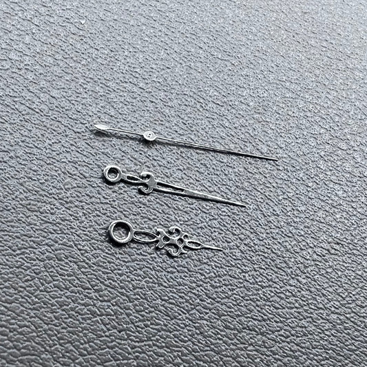 2 Sets Silver Hollow Snowflake Shape No Lume Watch Hands for NH35/36 NH38 NH72 NH70