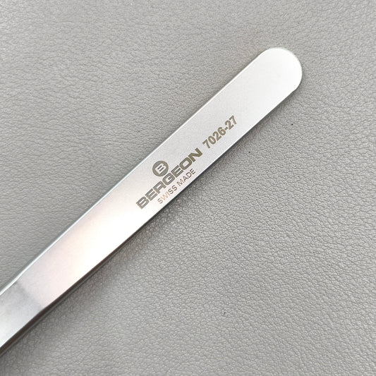Swiss Bergeon 7026-27 Series Anti-Magnetic Tweezers Stainless Steel