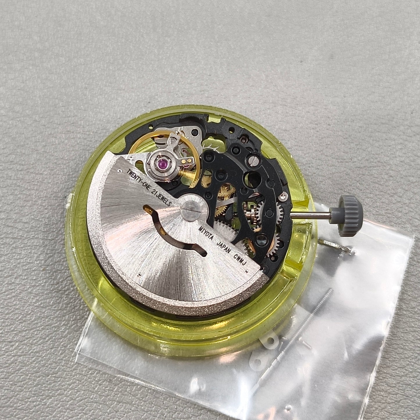 Japan Miyota Black+Silver Hollow 8N24 Automatic Mechanical Movement