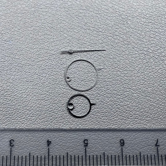 Set of 11mm irregular round pointed watch hands for Miyota 2035, stylish accessory for watch repair and customization.