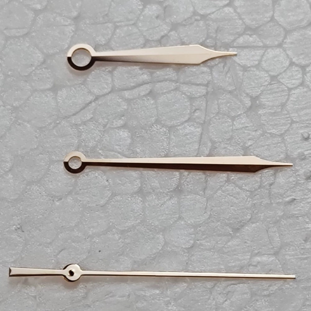 12x16.5x16.5mm Rose Golden Watch Hand Set for Shanghai R Series Movement
