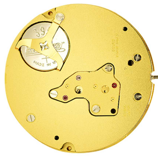 Ronda 4003B quartz watch movement with date display at 6 and 12 o?clock, precise timekeeping