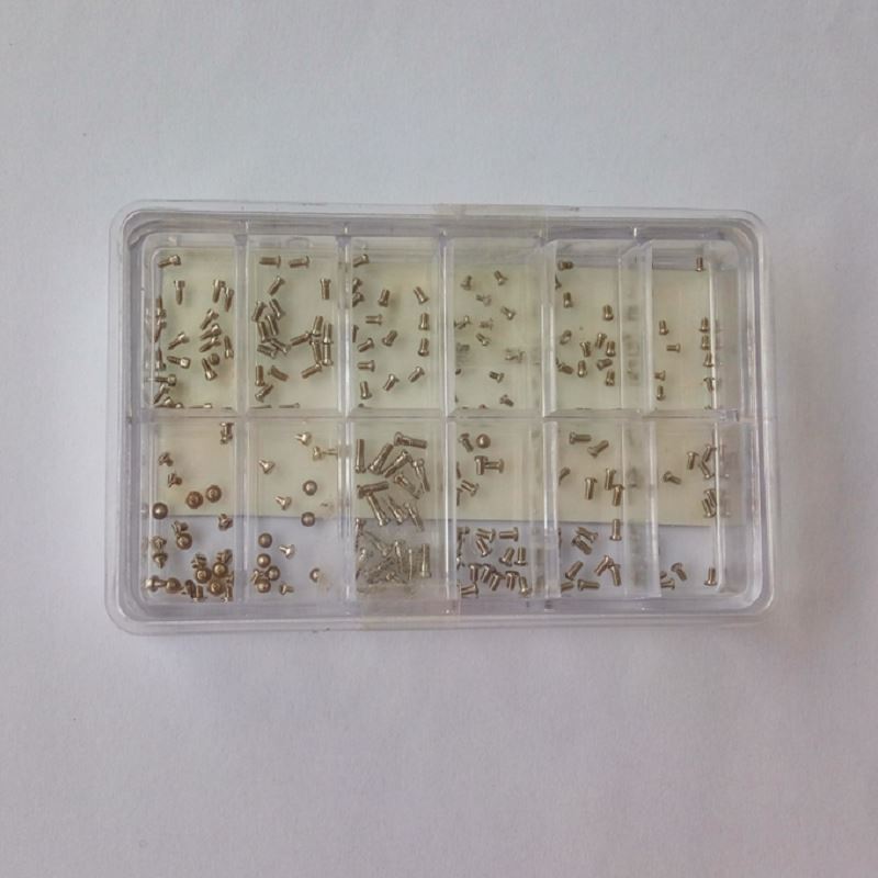 No. 4023-A stainless steel slotted head watch back case screw, durable and precise in 12 sizes for perfect fit.