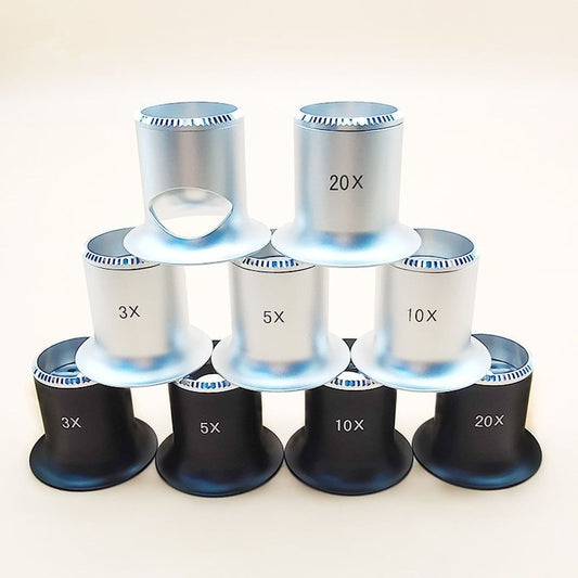 JewelryTools 2611 eye loupe magnifier with opening for precise watch repair and inspection tasks