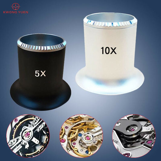JewelryTools 2611 eye loupe magnifier with opening for precise watch repair and inspection tasks