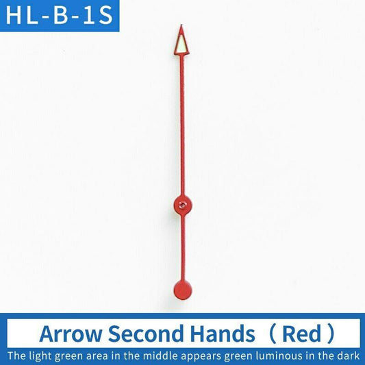 Luminous watch hands compatible with SKX007 and SKX009, designed for NH35A/NH36A movements.