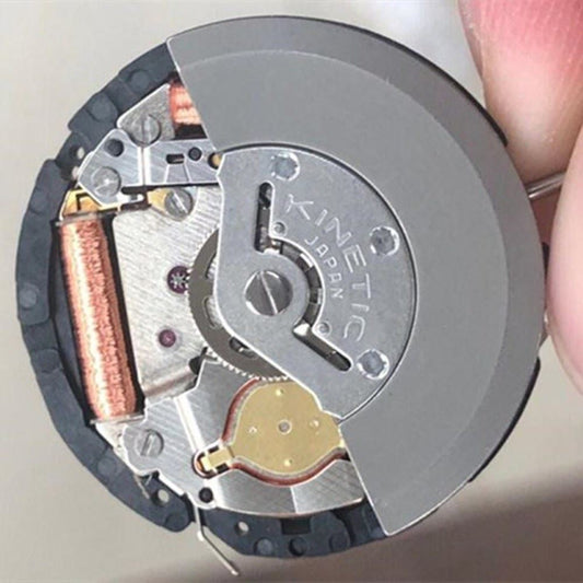 Seiko 5M65 KINETIC watch movement replacement with 7 jewels and H3 date function.