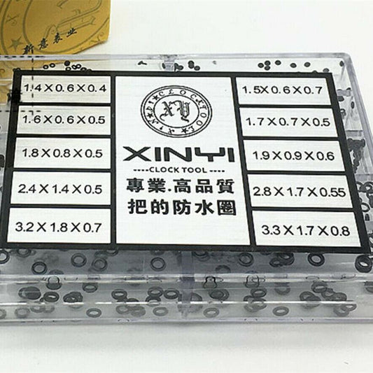 Rubber watch crown seals for waterproof protection, 500pcs box of O-ring gaskets #2062, durable accessory.