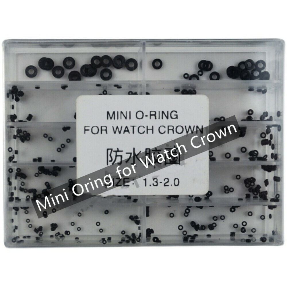 Rubber watch crown seal O-ring #1302 for waterproof watch gasket, durable replacement accessory.