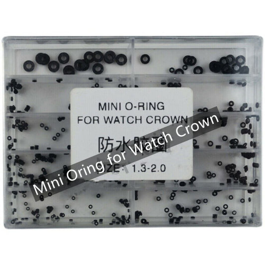Rubber watch crown seal O-ring #1302 for waterproof watch gasket, durable replacement accessory.