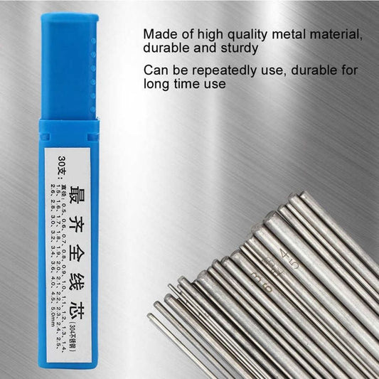 304 Stainless Steel Jewelry Welding Rod 0.5-5mm for precise soldering and crafting.