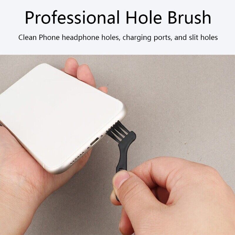 Set of 10 anti-static dusting brushes for computer keyboard cleaning and dust removal.