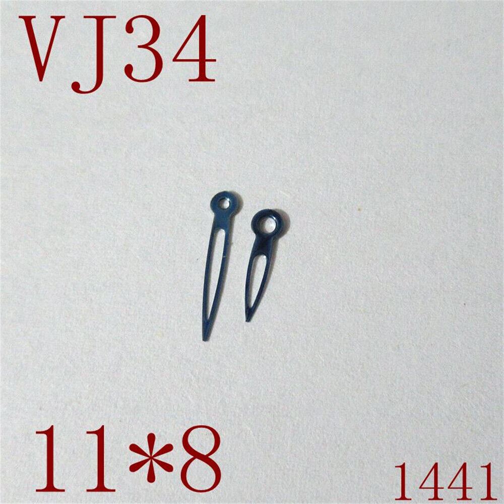 1. Precision watch hands set for VJ34 movement with hour, minute, and second hands.