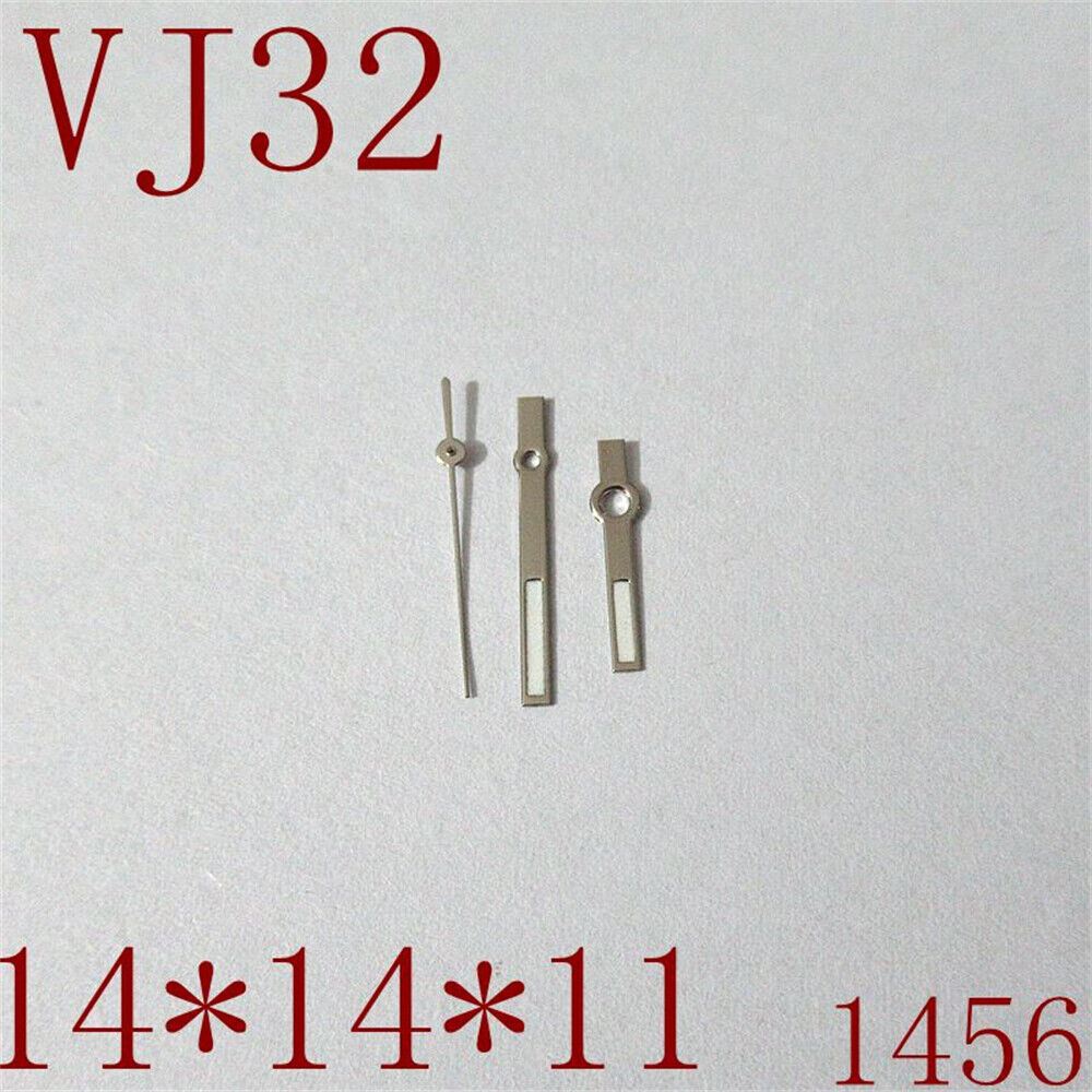 Luminous hour, minute, and second watch hands for VJ32 movement by New brand, perfect for repairs and upgrades.