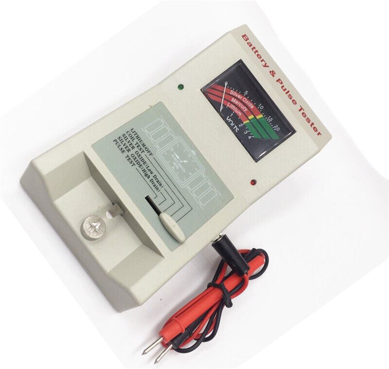 Quartz watch battery tester with pulse coil check, ideal for accurate watchmaker diagnostics and repairs.