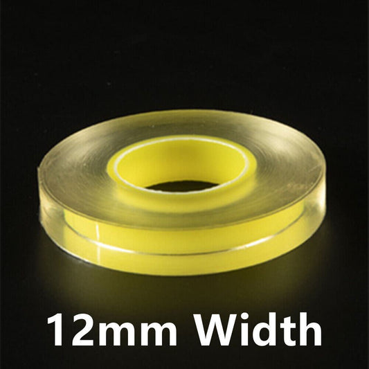 Transparent 12mm protective film for silver watch bands, preserving jewelry finish -.