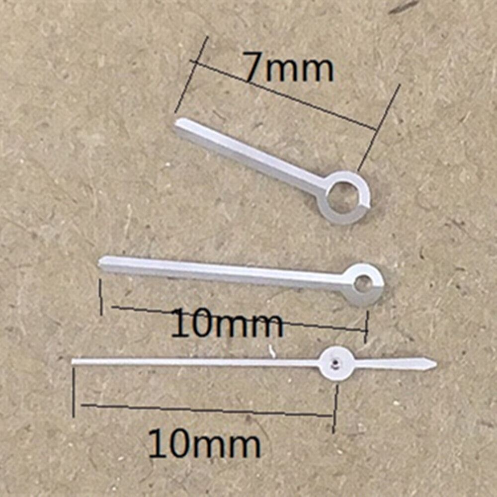 10mm Silver Round Point Watch Hands for Miyota 7T35 Quartz Movement