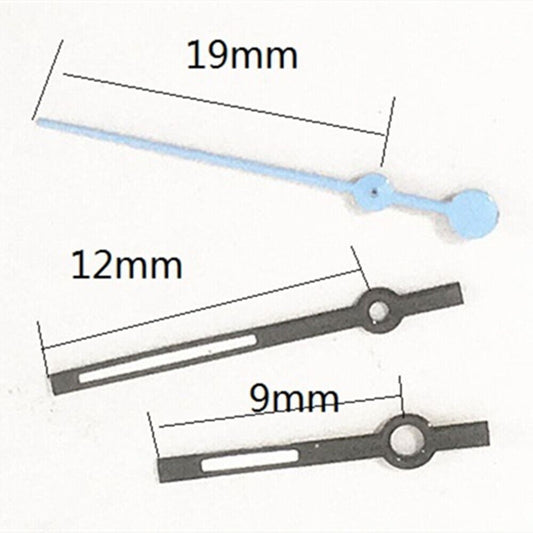 12mm sky blue second hand for Miyota 7T35 quartz watch, precise timing accessory.