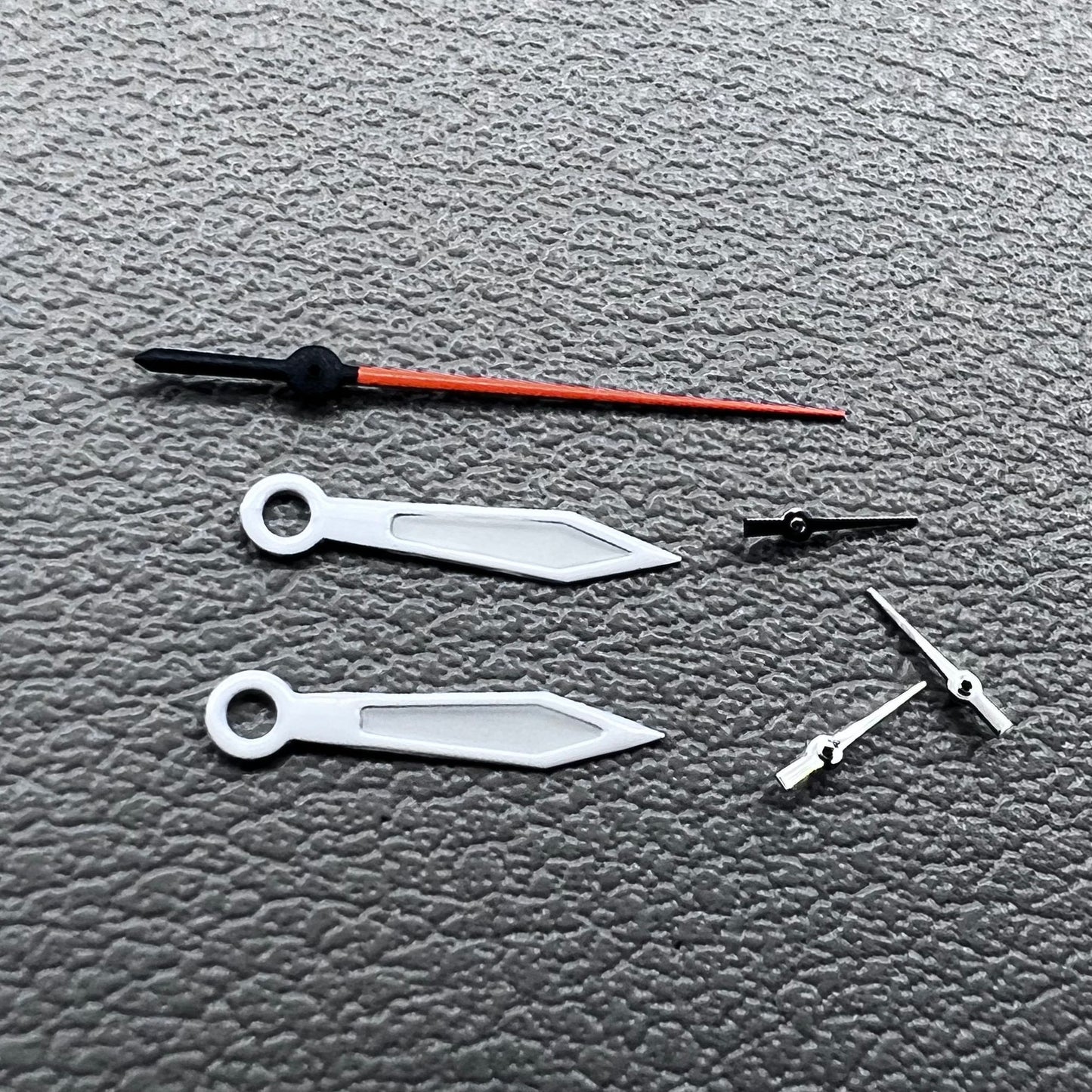 2 Sets White Trim Orange Second Hand Watch Hands for Miyota OS10 OS20 OS60 OS80