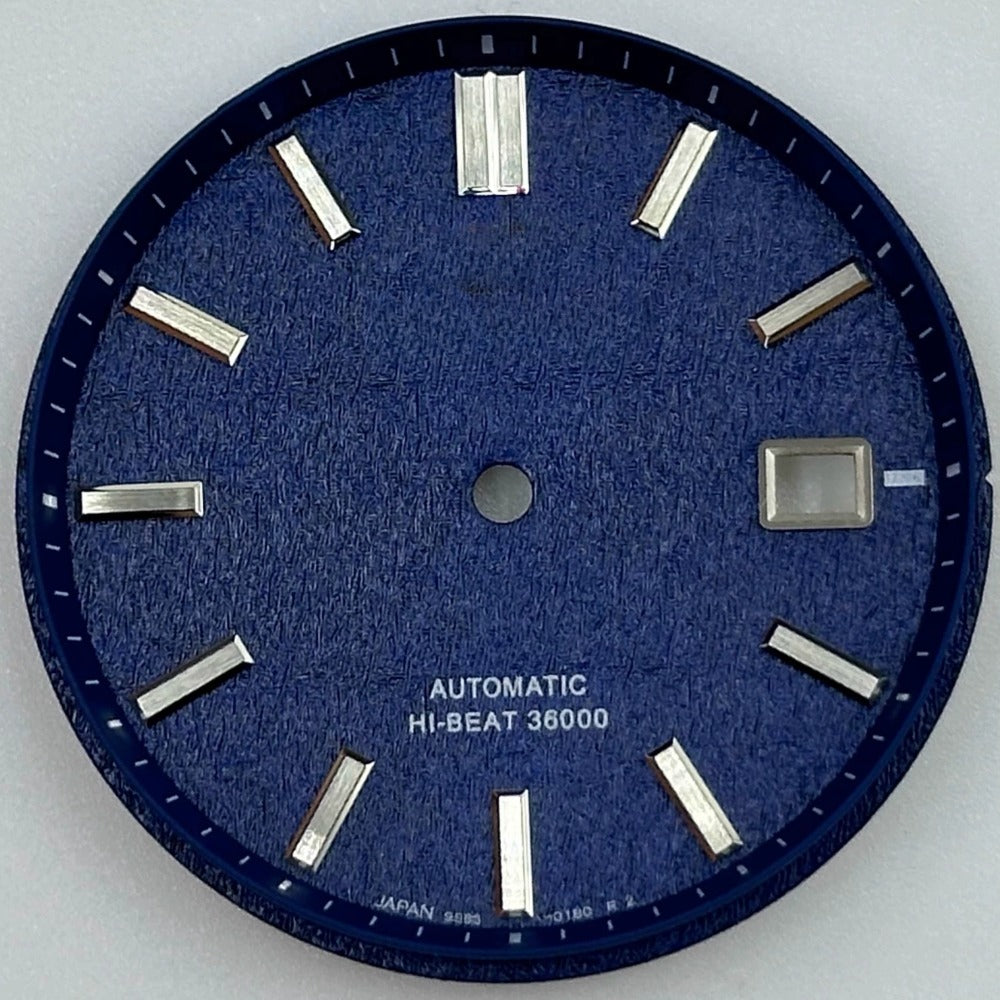 Blue Datejust NO Lume 33mm Modified Watch Dial for NH35 NH36 Movement