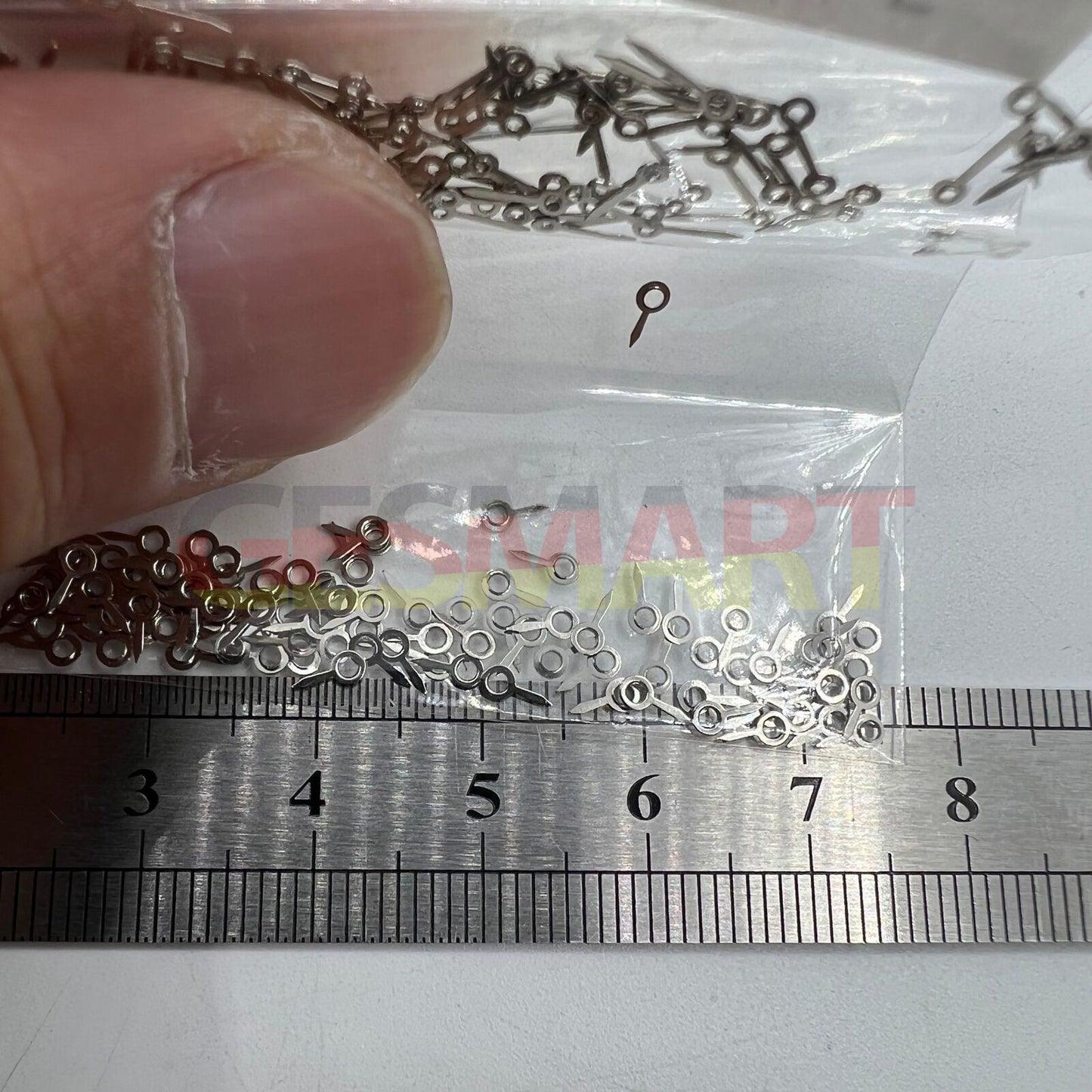 Lot de 100 aiguilles de seconde de 5 mm argentées pour mouvement à quartz Miyota 2035