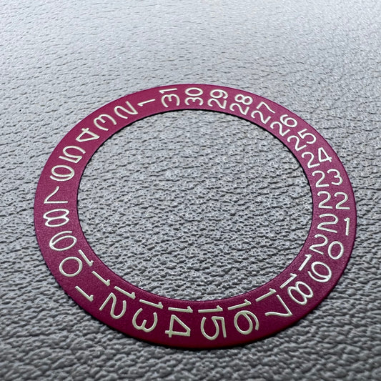 2 PIECES Red Background Mint Green Font Disk Date Wheel for Miyota NH35 NH36