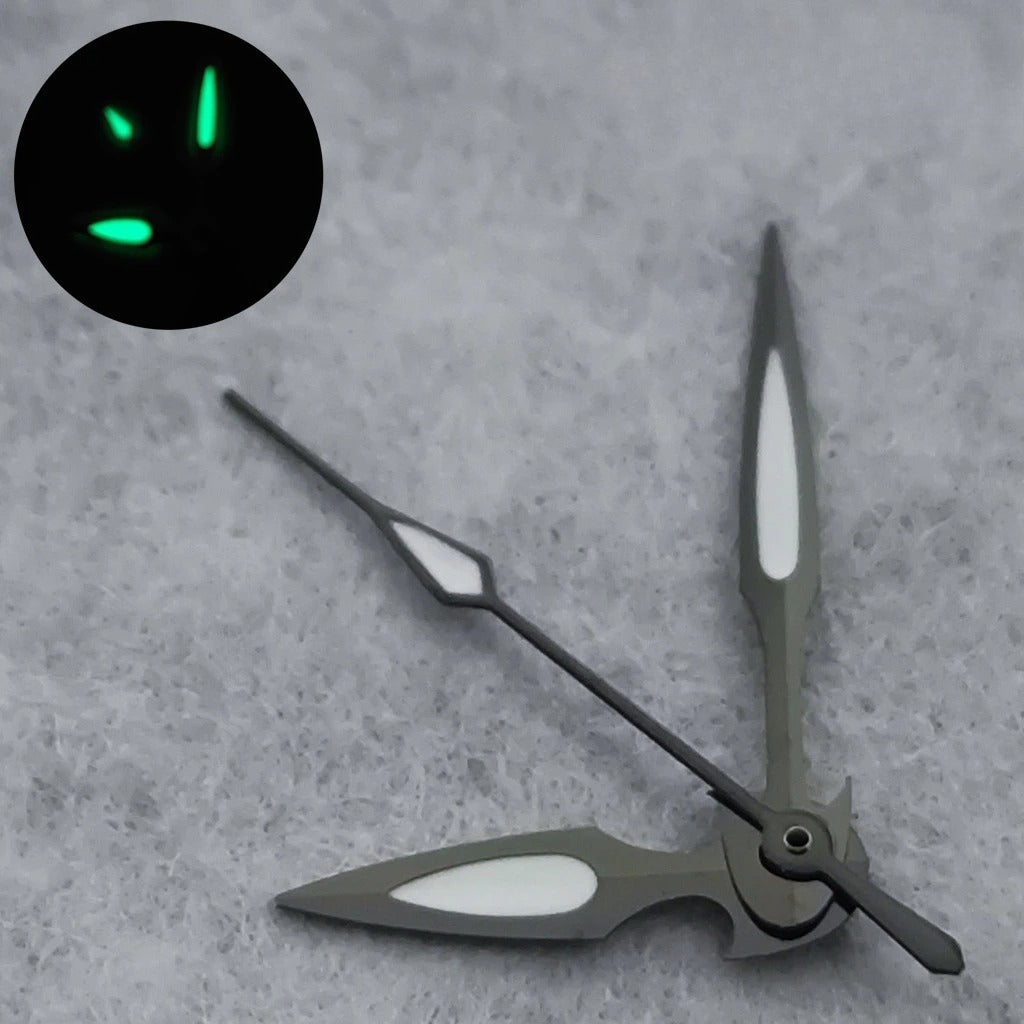NH35 Watch Hands Green Luminous Watch Pointers For NH35 NH36 4R 7S Movement
