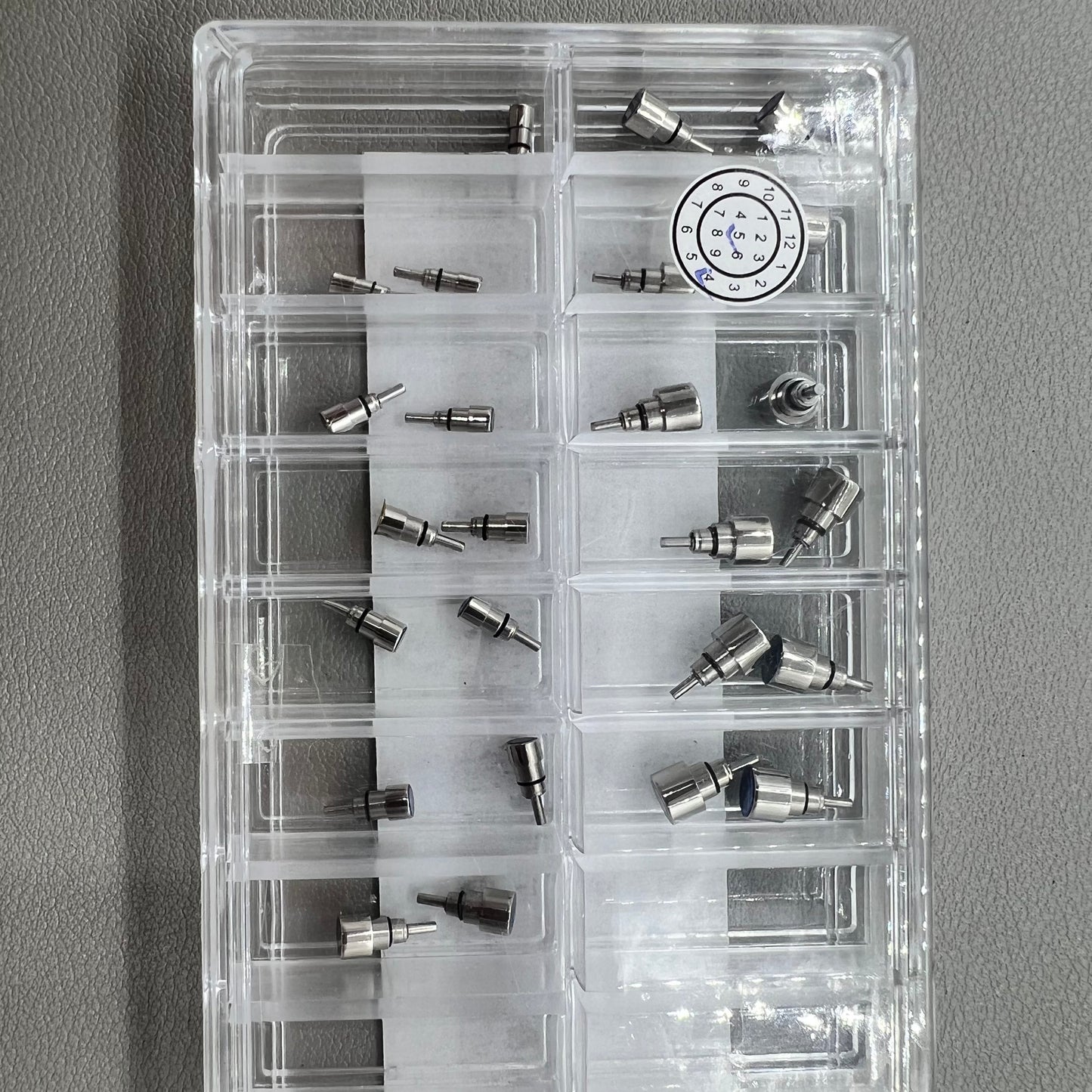 26 PIECES Classical Stainless Steel Chronograph Button Watch Pusher Screw In Type