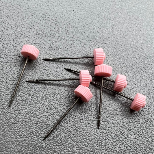 1. Five generic watch winding stems for 732/1032 movement, ideal for repairs and replacements.
