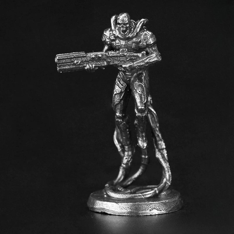 Skull Enforcer Copper Miniature Figurine White Bronze Sci-Fi Wargame 292-7