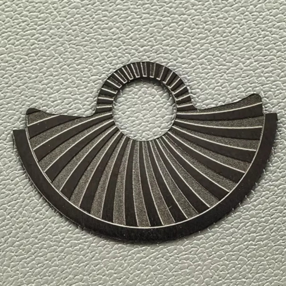 Black Oblique Wavy Rotor Oscillating Weight Overlay Fit for NH35 NH36 7S26 4R35