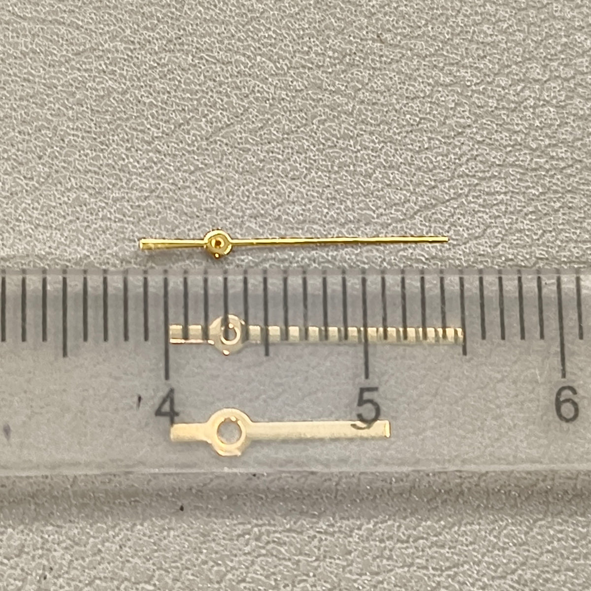 2 Sets No Lume Golden Polished Watch Hands Set for Ronda 515 Movement