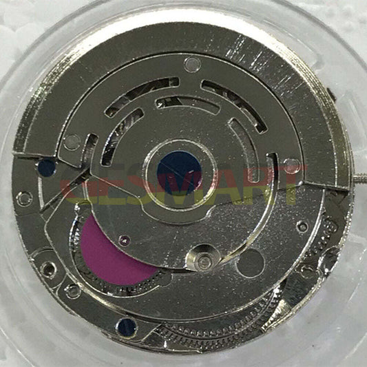 Nanning 2813 automatic watch movement showing small second at 6 o'clock, precision mechanical gears.