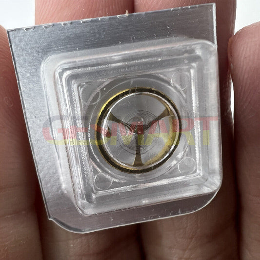 Golden Complete Balance Wheel with Hairspring for Orient 46941 46943 movement, precision watch accessory by Orient.