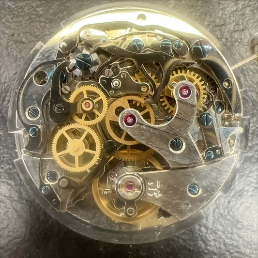 China Made Shanghai JH4033 watch accessory with hollow double balance and multifunctional mechanical movement.