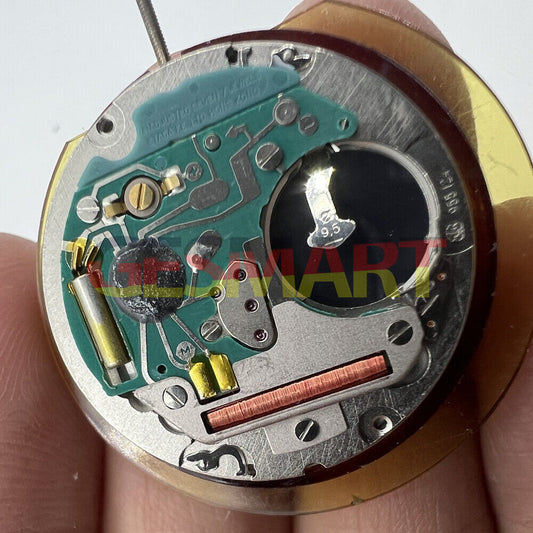 ETA 955.124 Swiss quartz watch movement with day-date function, ideal for precise repairs and replacements.