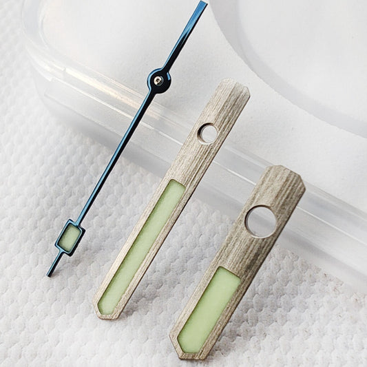 Blue second hand with matte finish and C3 green lume for Seiko SPB143J1 NH35 NH36 watches