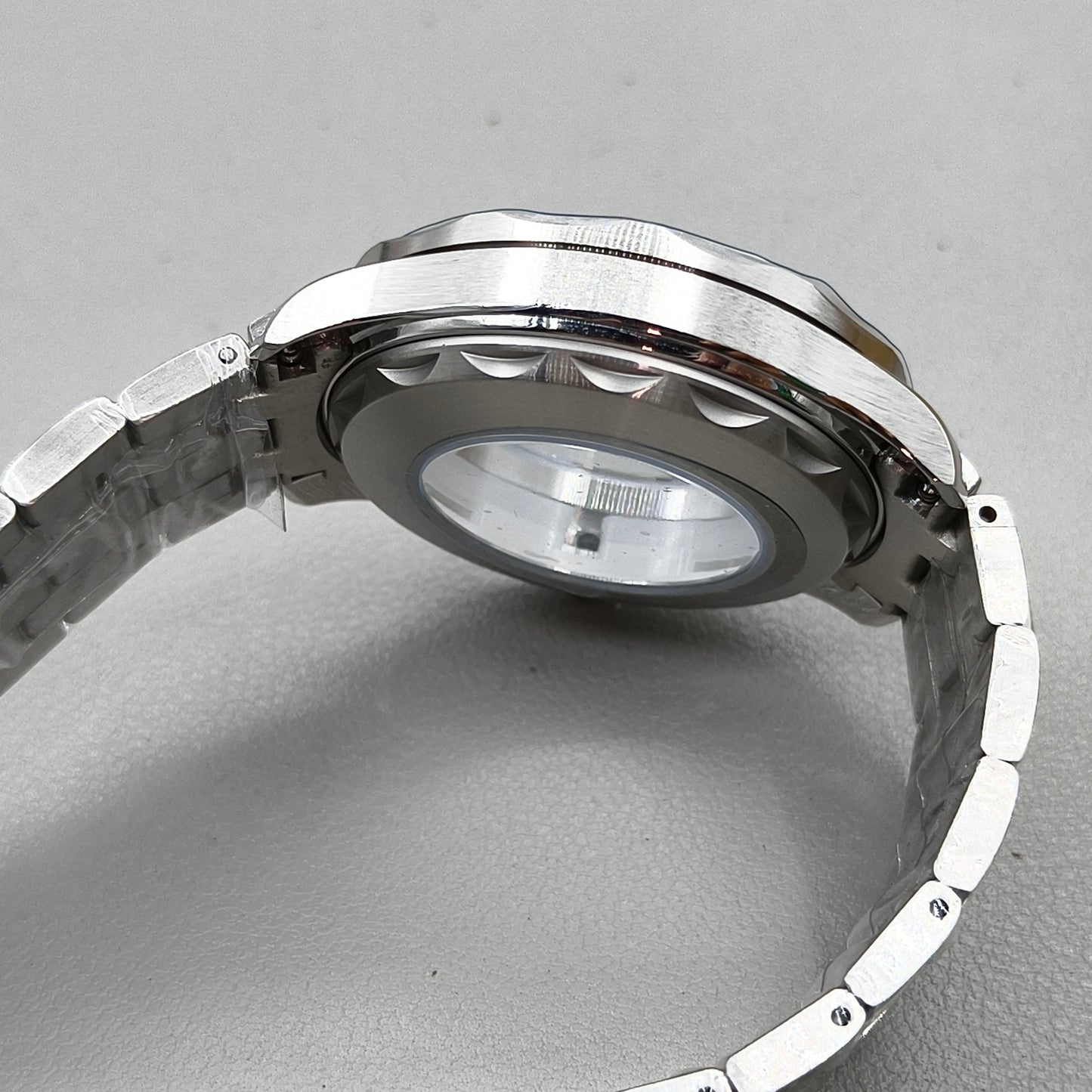 41mm 316L Silver Watch Case for Seamaster 300 NH35 NH36 NH38 NH34 Sapphire Glass