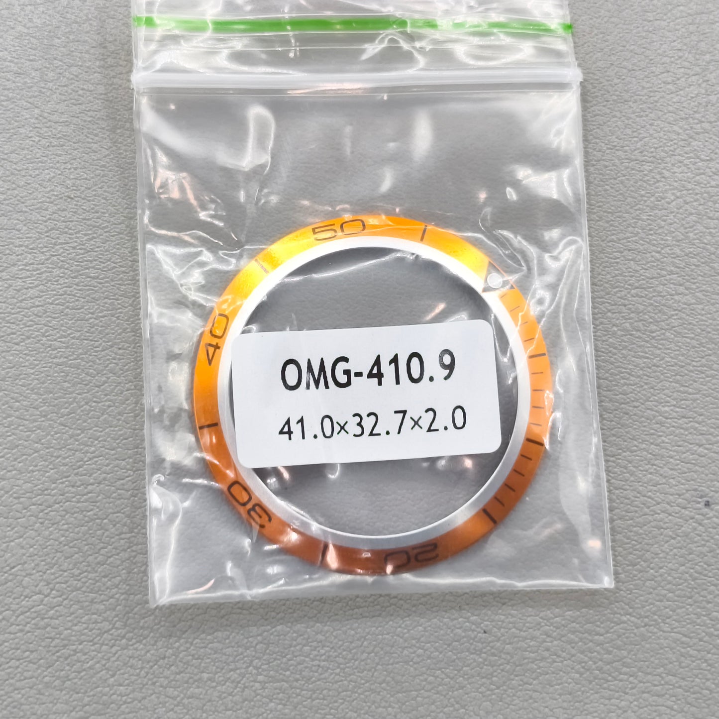 41mm Aluminium Alloy Orange Watch Bezel Insert for Omega Seamaster 600
