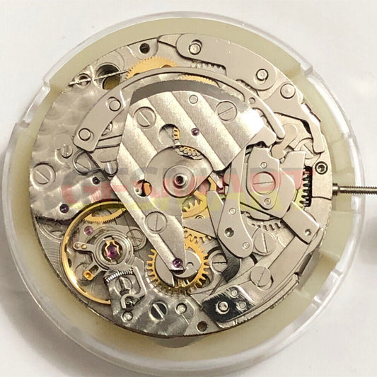 China Made 7750 7753 mechanical watch movement with small seconds at 6, three-hand design.