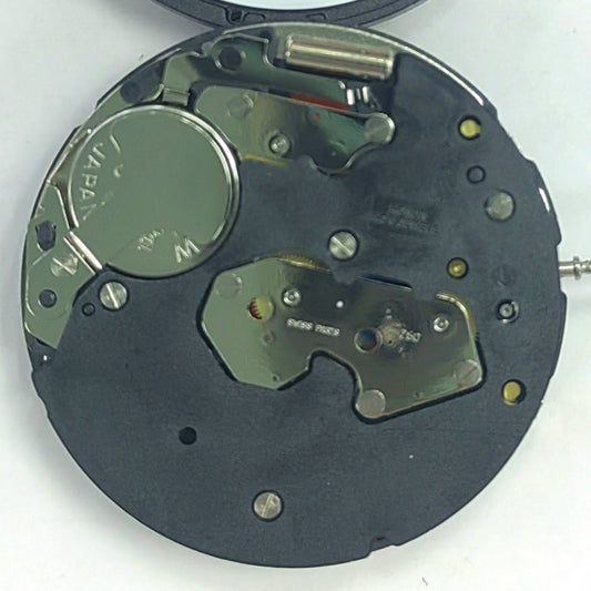Swiss Made Ronda Z60 quartz movement with small seconds and single calendar for precise watch repair.
