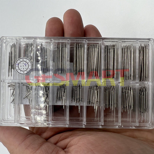 Stainless steel Double Flange 1.2mm watch spring bars, 18 sizes, 360PCS kit