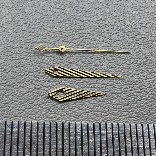 Twill Golden No Lume Watch Hands Set for NH35 NH34 NH36 NH70 Movement