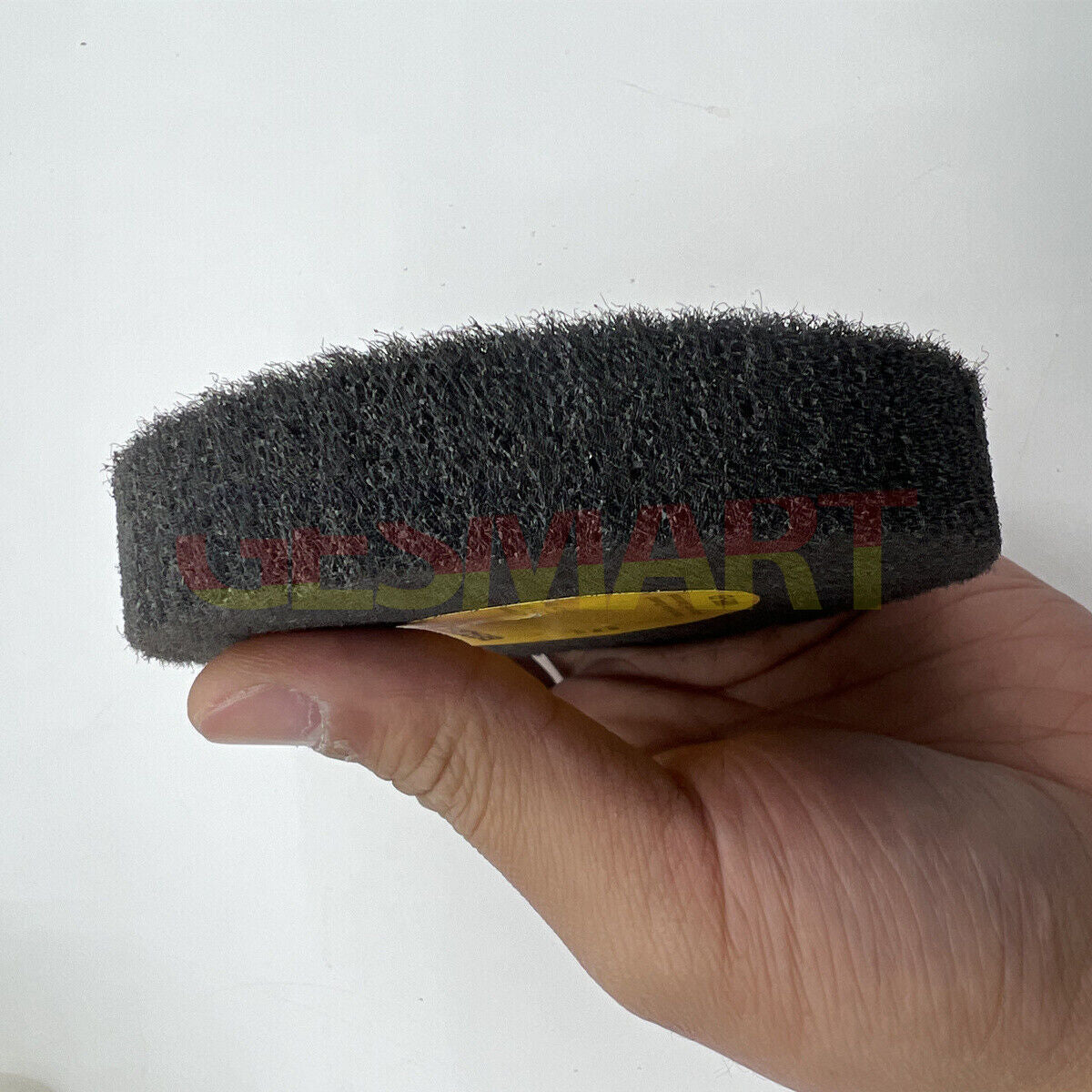 Bergeon 6085-E3 fine abrasive satin finishing wheel for watch polishing and metal refurbishment.