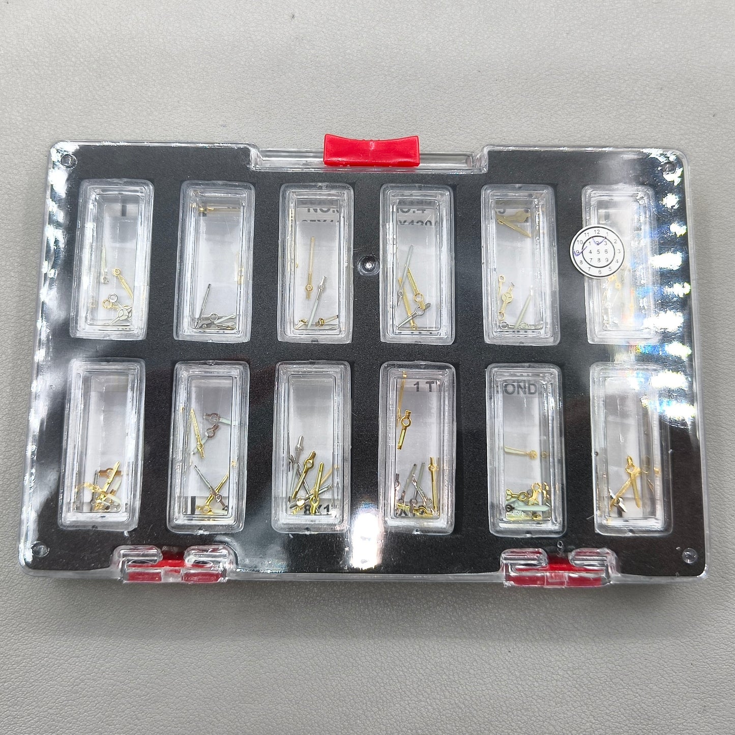 44 Sets Watch Hands Assortment Golden/White Luminous Hour/minute/second Hands